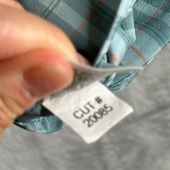 Mizzen and Main Shirt Mens XL Green Check Plaid Trim Fit Short Sleeve Golf - Picture 6 of 9